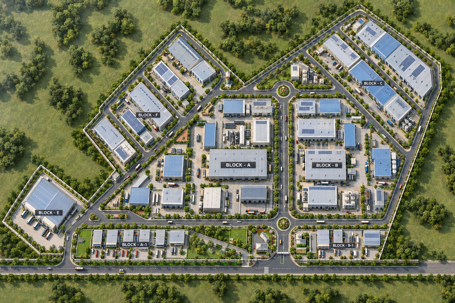 Three-dimensional master plan of Khairpur Special Economic Zone
